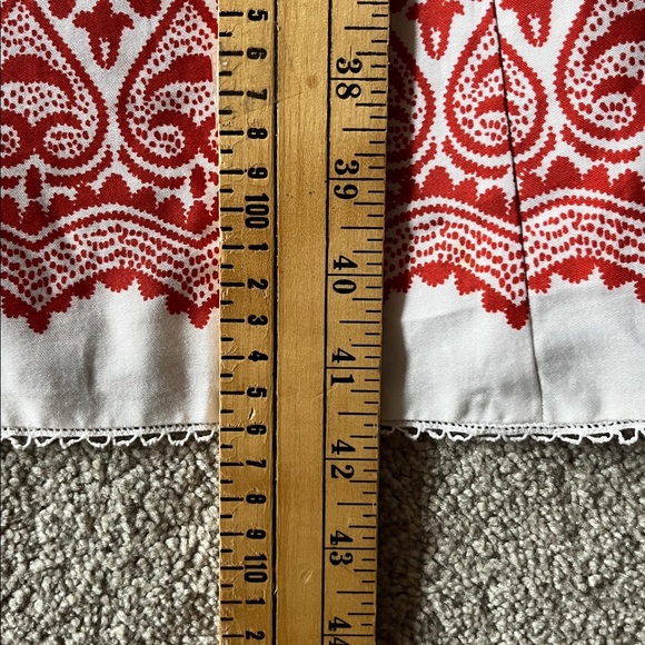 Ann Taylor Red Paisley Strappy Midi dress Size 6 - Picture 10 of 10